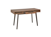 Bureau en bois 1 tiroir VINTAGE - Noyer - 6