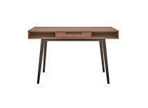 Bureau en bois 1 tiroir VINTAGE - Noyer - 7