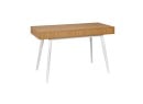 Bureau en bois 1 tiroir VINTAGE - Blanc/Chêne - 7