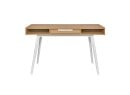 Bureau en bois 1 tiroir VINTAGE - Blanc/Chêne - 9