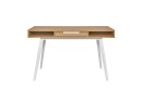 Bureau en bois 1 tiroir VINTAGE - Blanc/Chêne - 9