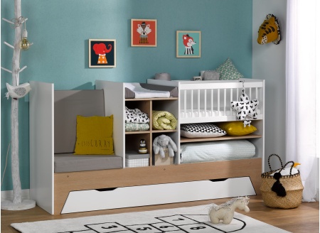 Lit bébé évolutif 3 en 1 PALME - 1