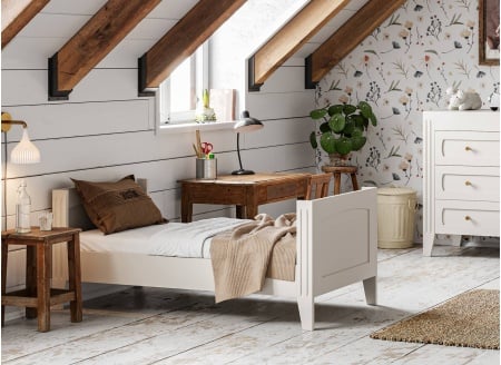 Lit bébé évolutif 70x140 MILENNE Blanc - 2