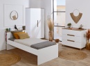 Chambre enfant complète ALBI Blanc/Chêne - 1