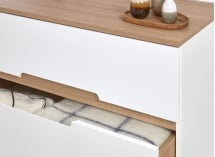 Commode 3 tiroirs ALBI Blanc - 2