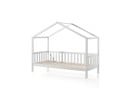 Lit cabane enfant 90x200 pin massif THEO Blanc - 4