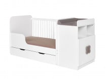 Lit bébé évolutif HYDRO Blanc - 7