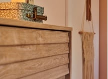 Commode 3 tiroirs NINO Chêne/Blanc - 4