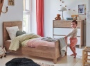 Lit évolué NINO Chêne/Blanc - ambiance