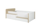 Lit enfant rangement 90x200 OLYMPE Blanc/Bois - 6