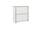 Commode 4 portes OLYMPE Blanc/Bois - 5
