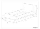 Lit enfant 90x200 VOLT - Dimensions