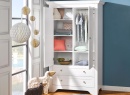 Armoire 2 portes 2 tiroirs SPARTE Blanc - 2