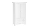 Armoire 2 portes 2 tiroirs SPARTE Blanc - 3