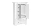 Armoire 2 portes 2 tiroirs SPARTE Blanc - 4