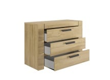 Commode 3 tiroirs OSCAR Chêne - 3