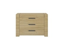 Commode 3 tiroirs OSCAR Chêne - 1