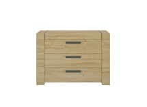 Commode 3 tiroirs OSCAR Chêne - 1