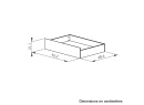 Tiroir de rangement lit OSCAR 140x190 - Dimensions