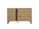 Commode 3 tiroirs 1 porte PAVEL Chêne - 2