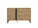 Commode 3 tiroirs 1 porte PAVEL Chêne - 2