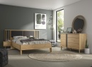 Commode 3 tiroirs 1 porte PAVEL Chêne - 5