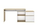 Bureau modulable ERIK Blanc/Chêne - 5