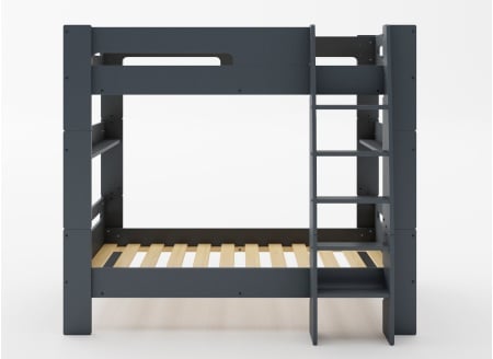 Lit superposé 90x190 LUKA Ardoise - 2