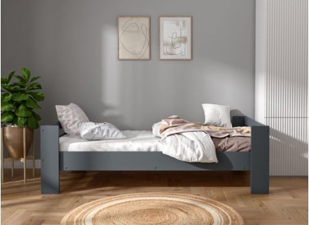 Lit enfant 90x190 LUKA Ardoise - 2