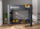 Lit mezzanine 90x190 LUKA Ardoise - 3