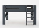 Lit mi-hauteur 90x190 LUKA Ardoise - 5