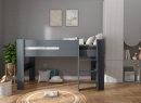 Lit mi-hauteur 90x190 LUKA Ardoise - 3