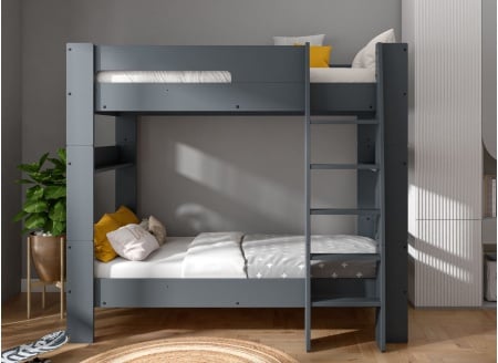 Lit superposé 90x190 LUKA Ardoise - 2