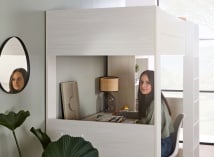 Lit mezzanine bureau et rangement 90x190 JACOB - 3