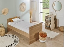 Lit enfant 90x190 ANTON Bois/Sable - 1