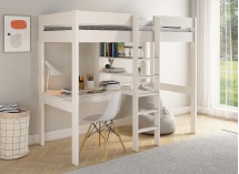 Lit mezzanine avec bureau CALVI - 1