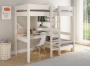 Lit mezzanine avec bureau 90x200 et fauteuil convertible CALVI - 1