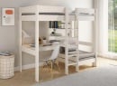 Lit mezzanine avec bureau 90x200 et fauteuil convertible CALVI - 1