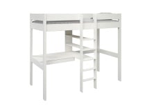 Lit mezzanine avec bureau 90x200 et fauteuil convertible CALVI - 4