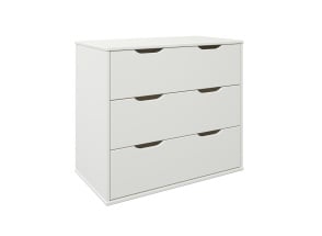 Comò 3 cassetti JADE - Bianco