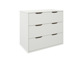 Commode 3 tiroirs JADE - Blanc