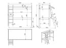 Lit mezzanine avec bureau 90x200 SOHO - 10