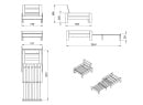 Lit mezzanine avec bureau 90x200 et fauteuil convertible CALVI - 15