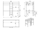 Lit mezzanine avec bureau CALVI - 12