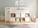 Lit mi-hauteur bureau et rangement 90x200 JADE - 3