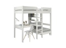 Lit mezzanine avec bureau 90x200 et fauteuil convertible CALVI