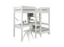 Lit mezzanine avec bureau 90x200 et fauteuil convertible CALVI