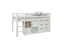 Lit mi-hauteur avec rangement 90x200 JADE