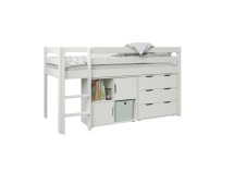 Lit mi-hauteur avec rangement 90x200 JADE