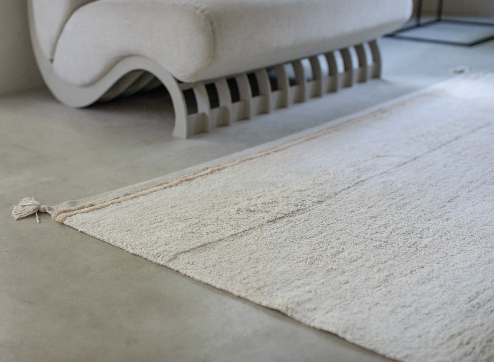 Tapis rectangulaire lavable en coton BLOOM - 3